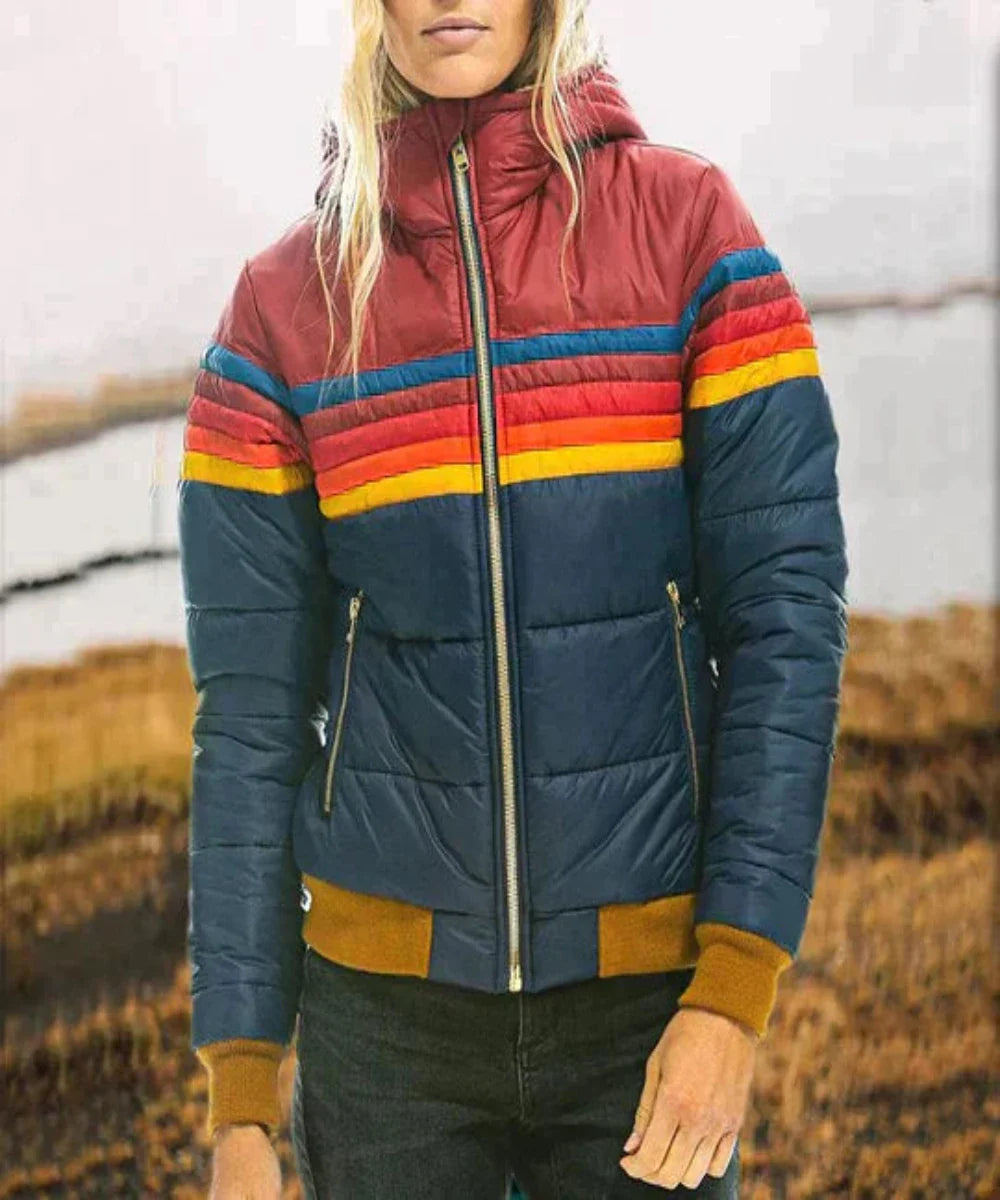 Elisa™ - Retro parka met capuchon van imitatiebont